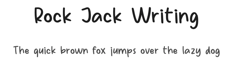 Rock Jack Writing by Stefie Justprince — Script Handwritten Font