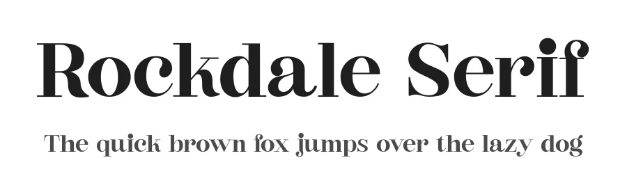 Rockdale Serif by Wahyu Rahmawan — Serif Font
