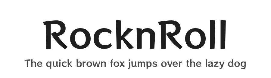 RocknRoll by Fontworks Inc. — Sans Serif Font
