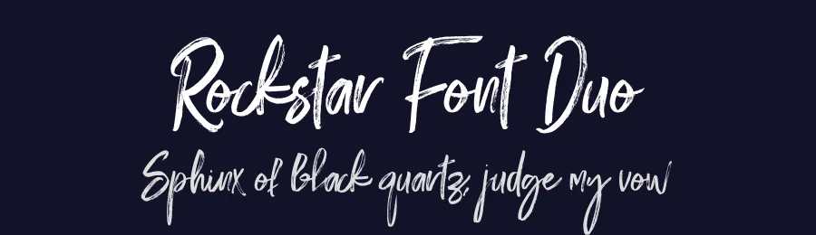 Rockstar Font Duo by Efe Gürsoy — Script Handwritten Font — thumbnail 2