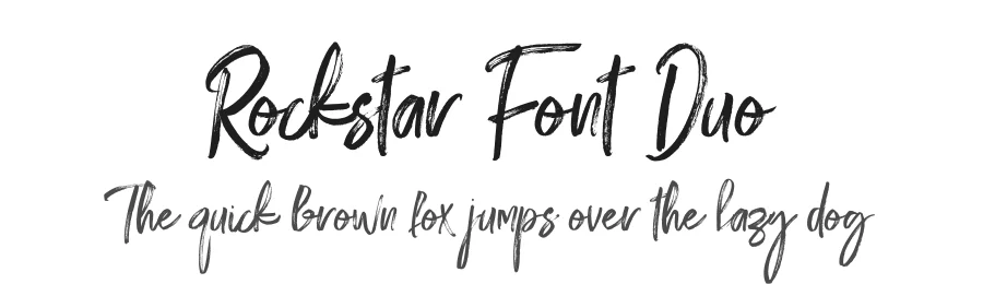 Rockstar Font Duo by Efe GΓΌrsoy β Script Handwritten Font