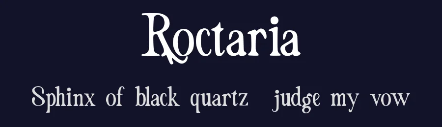 Roctaria by Ilyas Yasin — Serif Font — thumbnail 2