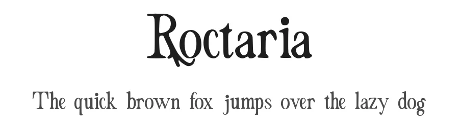 Roctaria by Ilyas Yasin — Serif Font