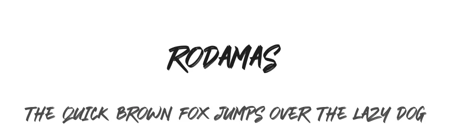 Rodamas — Script Handwritten Font
