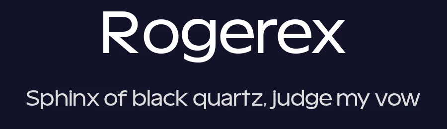 Rogerex — Sans Serif Font — thumbnail 2
