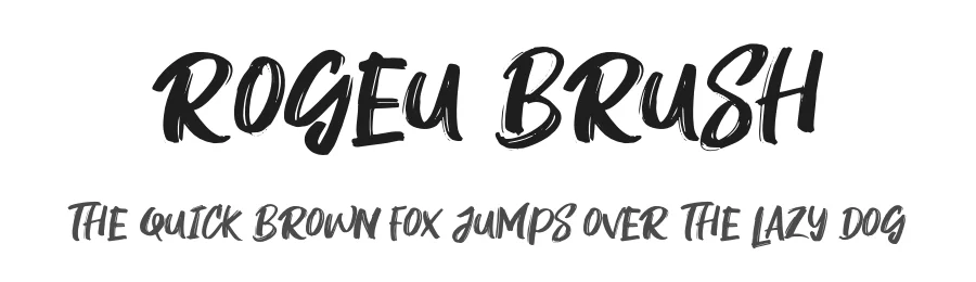 Rogeu Brush by Khurasan β Script Handwritten Font