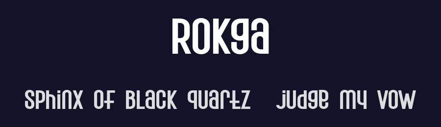 Rokga by Achmad Luthfi Mudhoffar — Sans Serif Font — thumbnail 2