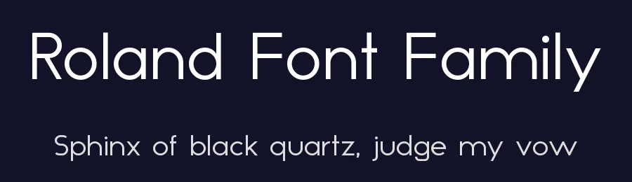 Roland Font Family — Sans Serif Font — thumbnail 2
