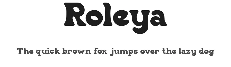 Roleya by Ragamkata — Display Font