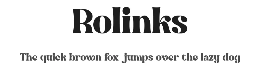 Rolinks by Say Studio — Display Font