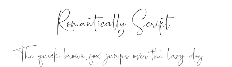Romantically Script by Abo Daniel 2019 — Script Handwritten Font