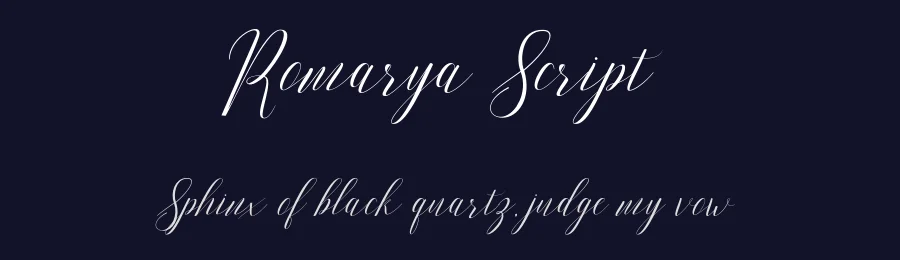Romarya Script by Josstype — Script Handwritten Font — thumbnail 2