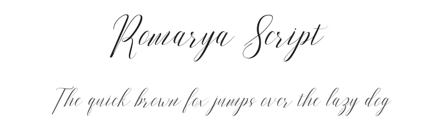 Romarya Script by Josstype β Script Handwritten Font