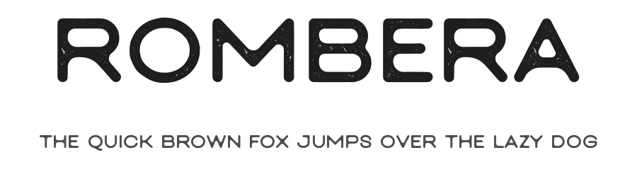 Rombera by KIYA — Display Font