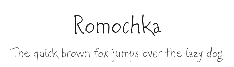 Romochka by Jovanny Lemonad — Script Handwritten Font