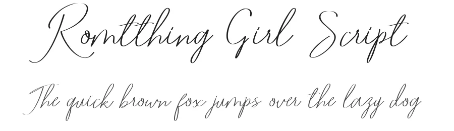 Romtthing Girl Script by Doel Creative — Script Handwritten Font