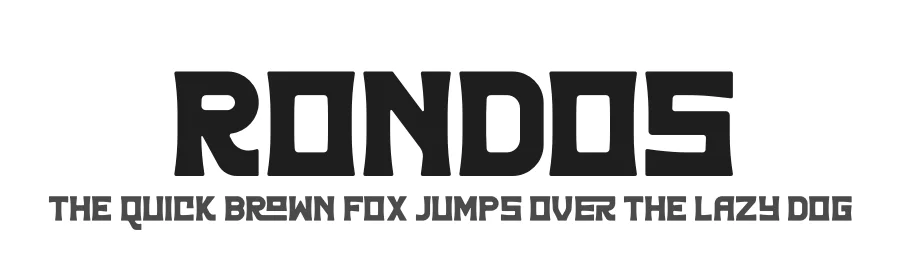 Rondos by Heru Utama Putra — Display Font