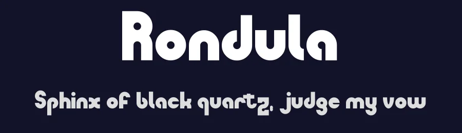 Rondula — Sans Serif Font — thumbnail 2