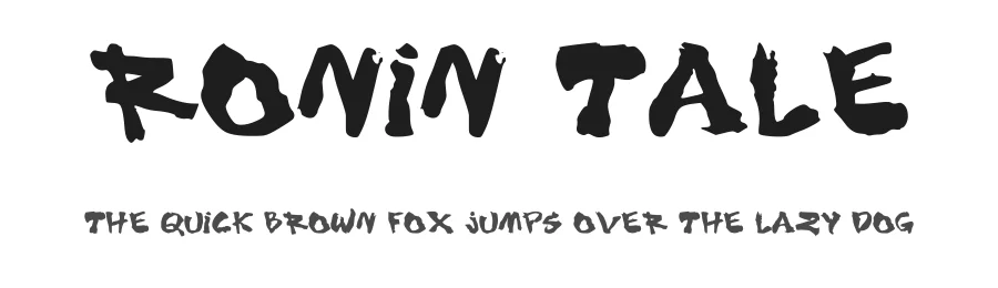 Ronin Tale — Script Handwritten Font