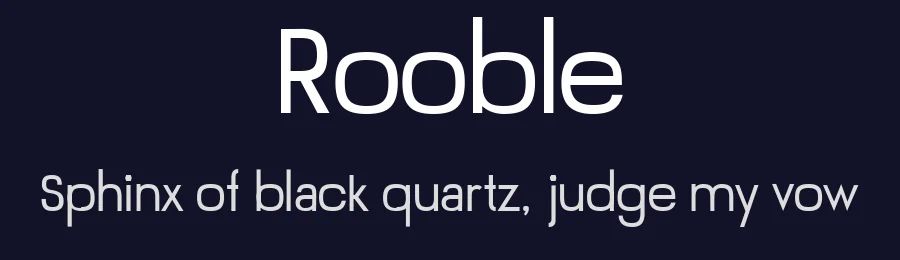 Rooble — Sans Serif Font — thumbnail 2