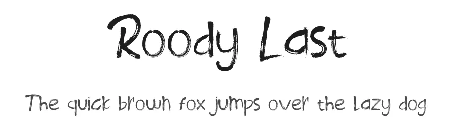 Roody Last by Attypestudio — Script Handwritten Font