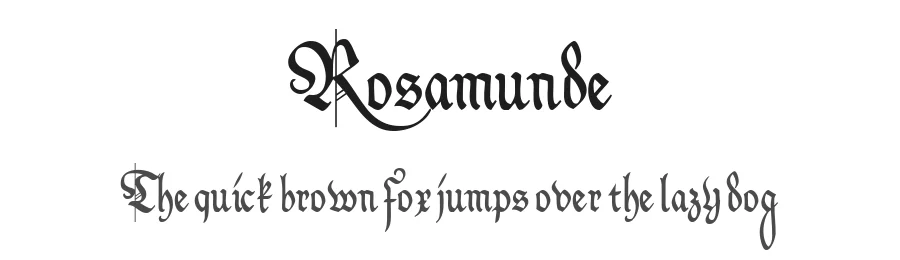 Rosamunde by Peter Wiegel — Script Handwritten Font