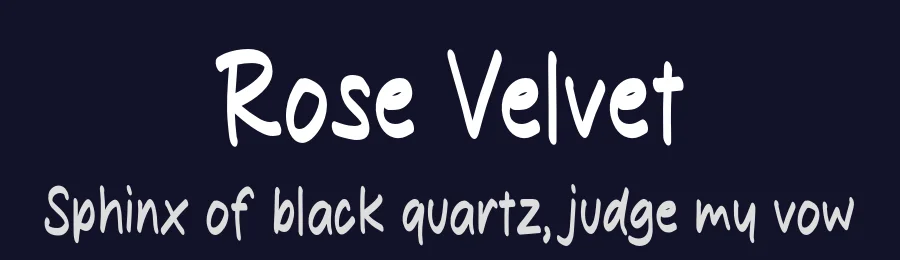 Rose Velvet by MJType (Muhamad Junaid) www.mjtype.com — Script Handwritten Font — thumbnail 2