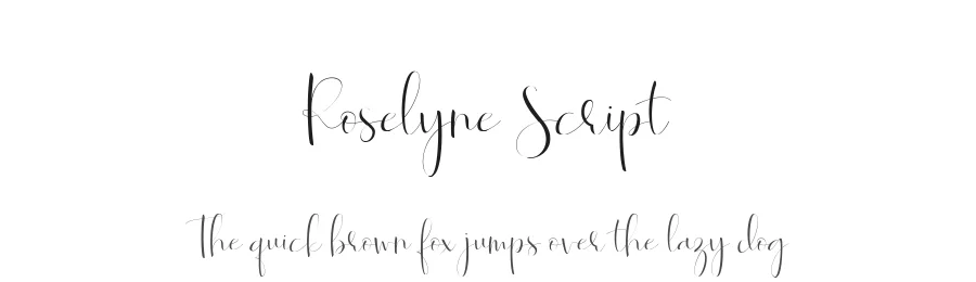 Roselyne Script by Jamaludin — Script Handwritten Font