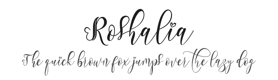Roshalia by Yoga Letter 2020 (Isroni Yoga Prasetya) — Script Handwritten Font