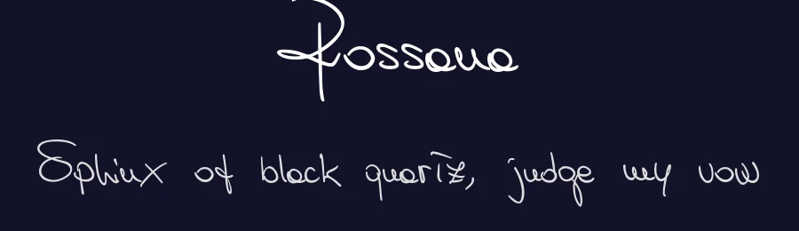 Rossana by Steve Campa — Script Handwritten Font — thumbnail 2