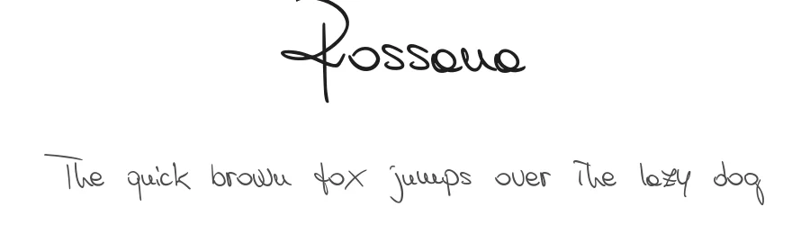 Rossana by Steve Campa — Script Handwritten Font