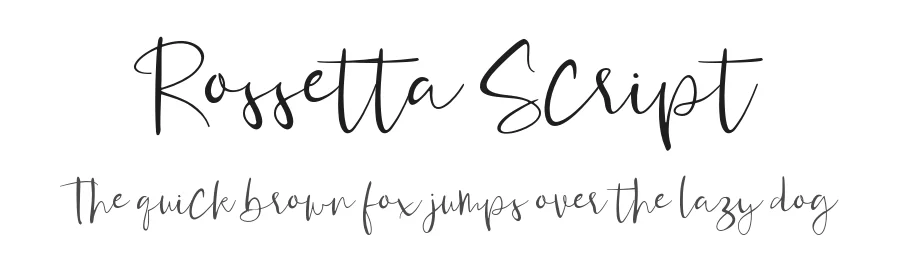 Rossetta Script by Awan Setiawan — Script Handwritten Font