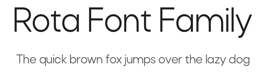 Rota Font Family by Serdar Ozturk — Sans Serif Font