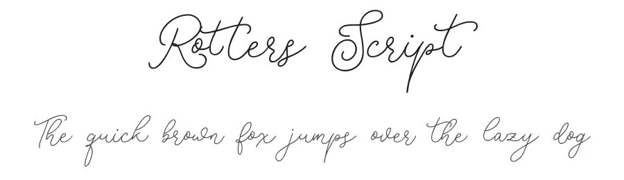 Rotters Script by Abdurrahman Hanif — Script Handwritten Font