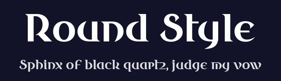 Round Style by Wojciech Kalinowski "wmk69" (wmk69@o2.pl) — Serif Font — thumbnail 2