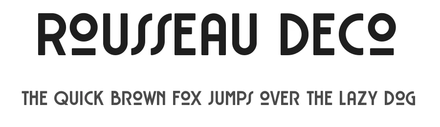 Rousseau Deco by Mariano Diez β Display Font