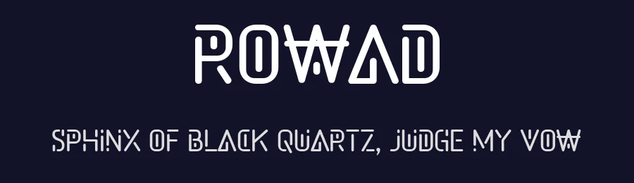 Rowad by Drizy Studio — Display Font — thumbnail 2