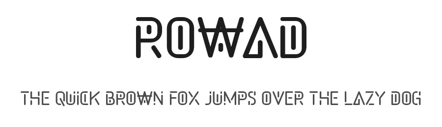 Rowad by Drizy Studio — Display Font