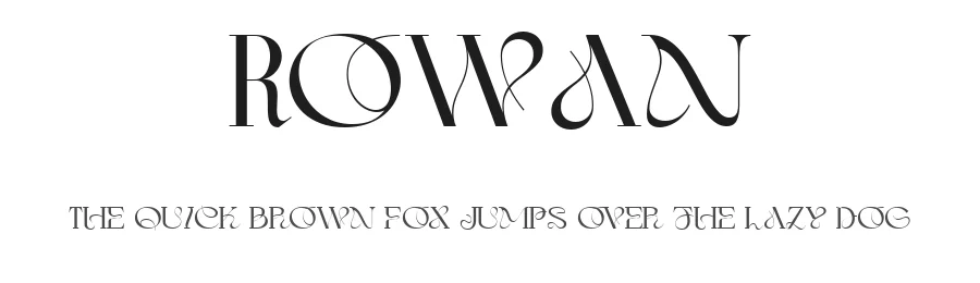 Rowan by Sarid Ezra — Display Font