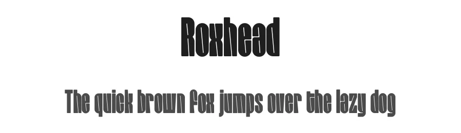 Roxhead by Furqan Sudirman — Sans Serif Font