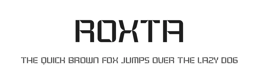 Roxta by Muhammad Muammar, furqan sudirman — Sans Serif Font