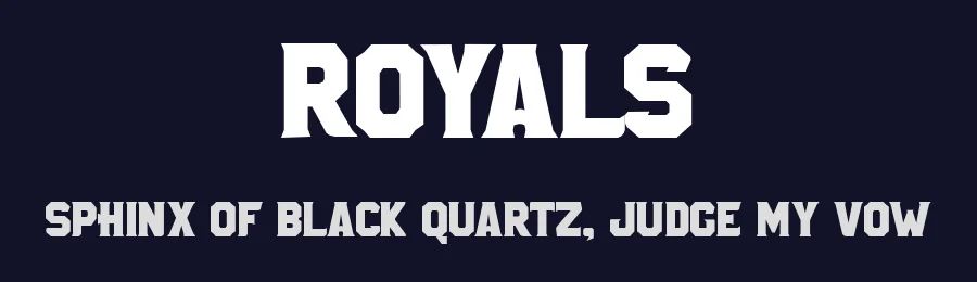 Royals by Paul Reis — Display Font — thumbnail 2