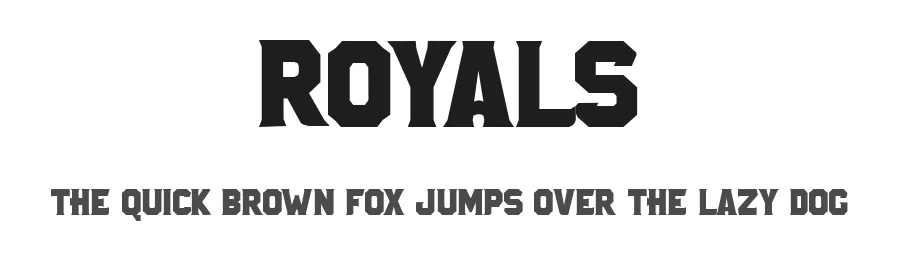 Royals by Paul Reis โ Display Font