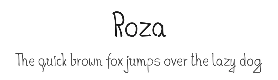 Roza by Szymon Furjan — Script Handwritten Font