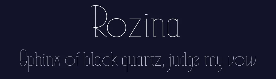 Rozina by Jiří Miškeřík — Slab Serif Font — thumbnail 2