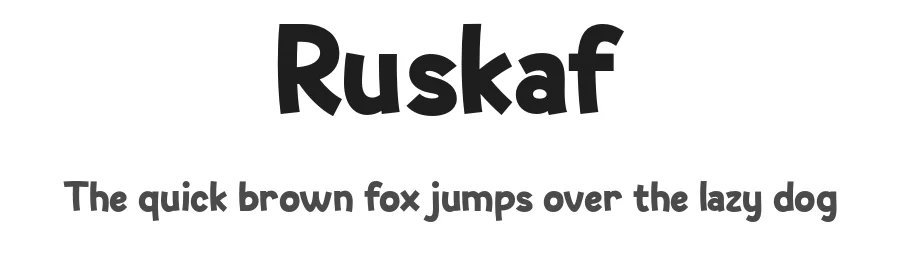 Ruskaf by Say Studio — Sans Serif Font
