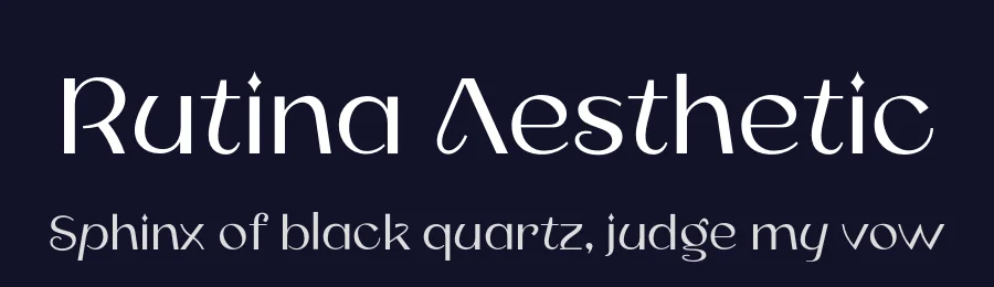 Rutina Aesthetic by By Abdul Artega — Serif Font — thumbnail 2