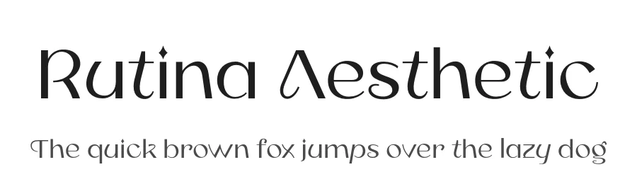 Rutina Aesthetic by By Abdul Artega — Serif Font