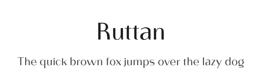 Ruttan by Abdul Artega β Sans Serif Font