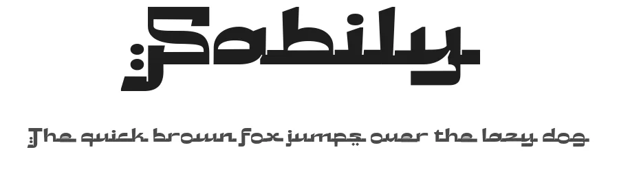 Sabily by Afkari Studio — Display Font